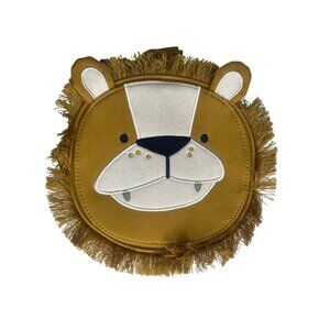 Lion Shaped Backpack Kids Brown New WOT Fringed Mane Adjustable Straps